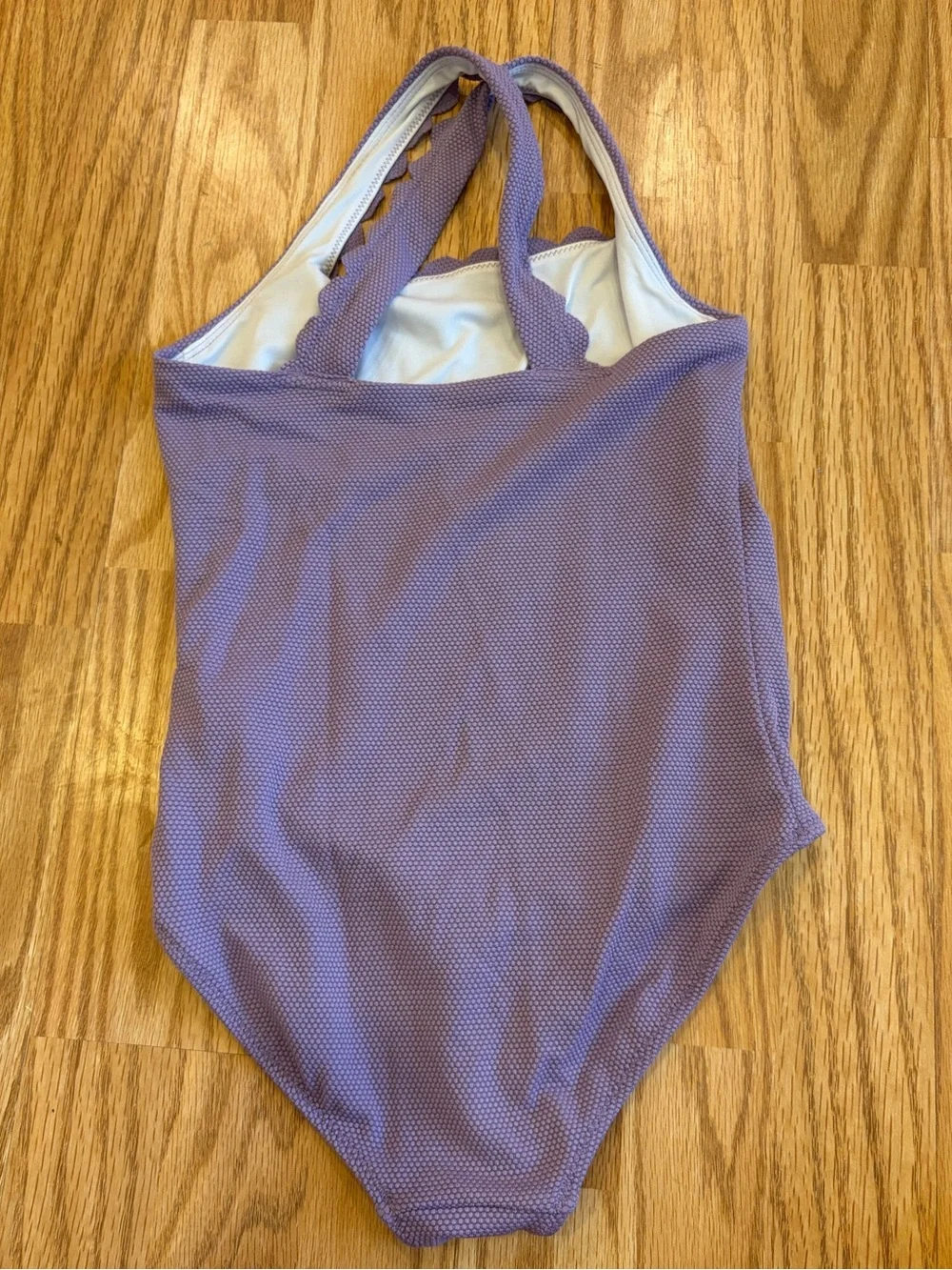 Old Navy Lavender Textured One-Piece Swimsuit